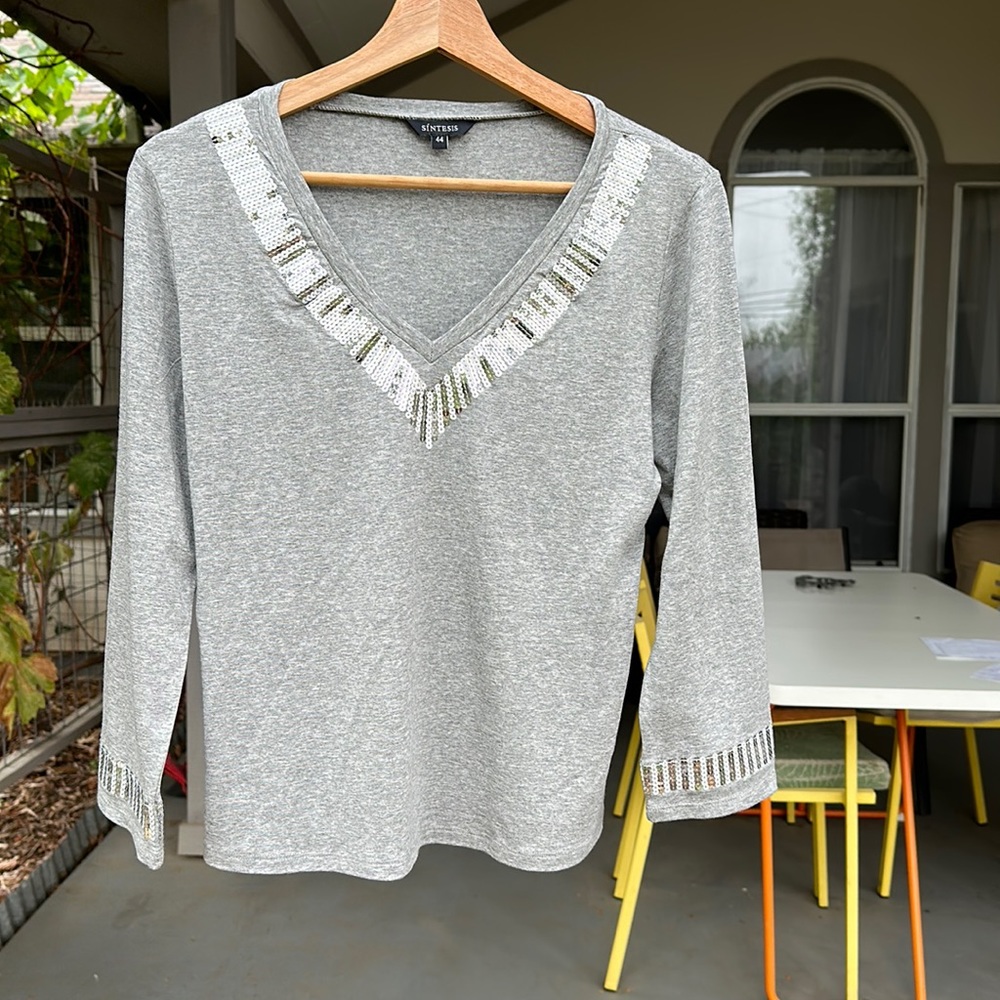 Pullover “Sintesis”, size M, condition good, grey